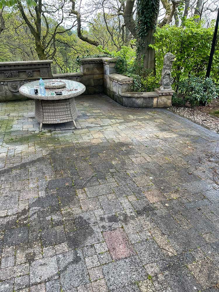 Patio Cleaning - Before