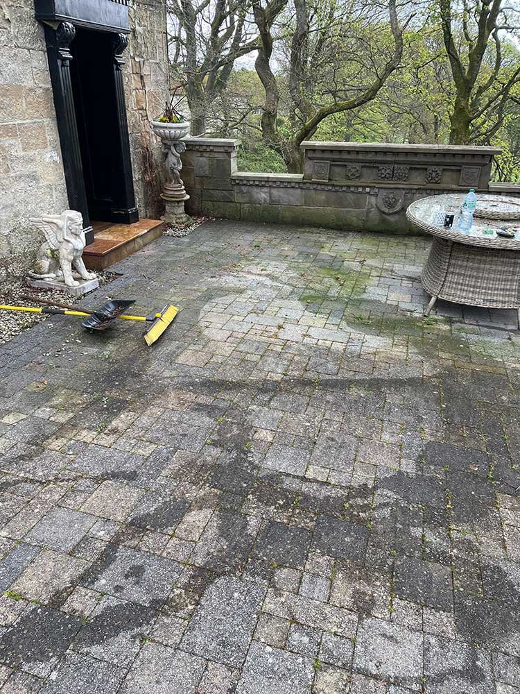 Patio Cleaning - Before